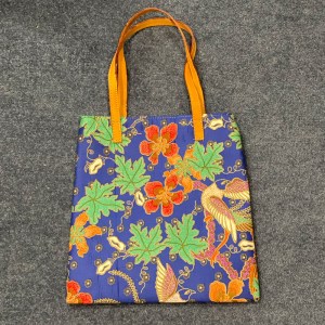 Batik Floral Tote bag