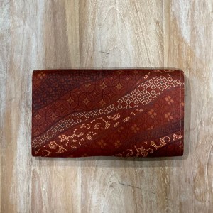 Burgundy Fabric Purse (back)