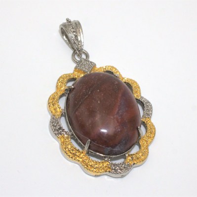 Indonesian Silver-Brass Pendant