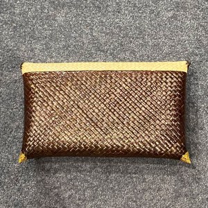 Dark Brown Wicker Purse (back)